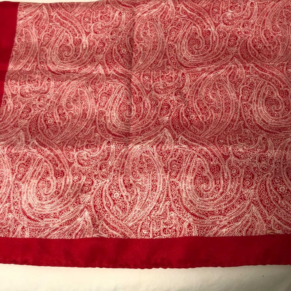 Ellen Tracy Elegant Rectangular Scarf In Red. Pai… - image 4